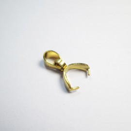 بست آویز گردنبند حلقه دار استیل کوچک طلایی