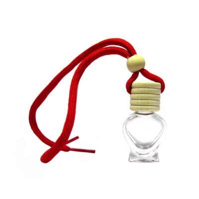شیشه عطر آویز ماشین طرح قلب کوچک