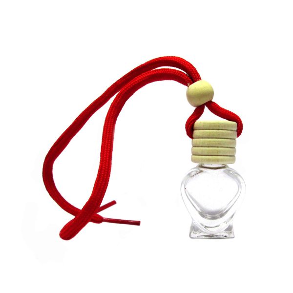شیشه عطر آویز ماشین طرح قلب کوچک