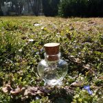 بطری شیشهای طرح قلب فانتزی 80 سی سی با درب چوب پنبه ای