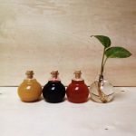 بطری حبابی 85 سی‌سی با درب چوب‌پنبه طبیعی برای دکوری آشپزخانه
