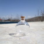 بطری شیشهای طرح حباب جذاب و خاص