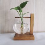 گلدان شیشه‌ای ایستا مدل یوکو برای دکوری اتاق و محل کار