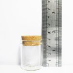 جار شیشه ای استوانه ای کوتاه 4 سانتی زیبا و خاص