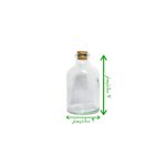 بطری ویال شیشه ای با درب چوب پنبه ای سایز 55 سی سی - Image 2