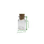 بطری شیشهای کوچک چوب پنبه دار طرح گیفت فروش اینترنتی