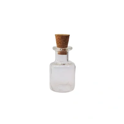 بطری شیشه ای مکعبی سایز کوچک ظریف