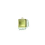 قاب برنجی زیورآلات رزینی طرح مربع - شیک و مقاوم برای جواهرات شما - Image 2