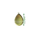 قاب برنجی زیورآلات رزینی طرح اشک برای ساخت گردنبندهای رومانتویی