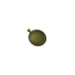 قاب برنزی گردنبند طرح دایره - زیورآلات شیک و مدرن - Image 2