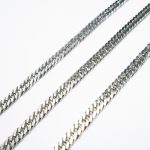 زنجیر استیل رنگ ثابت طرح کارتیر تخت سایز 4 میل