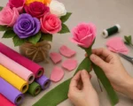 کاغذ کشی رنگی مناسب کاردستی، گلسازی، بستهبندی هدایا و تزئین بطری و جار شیشهای