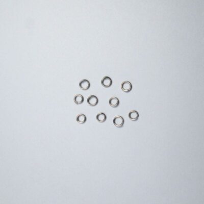 حلقه فلزی نیم سانتی زیورآلات در بسته های 10 تایی