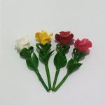گلهای رُز مصنوعی کوچک بسته 4 عددی مینیاتوری