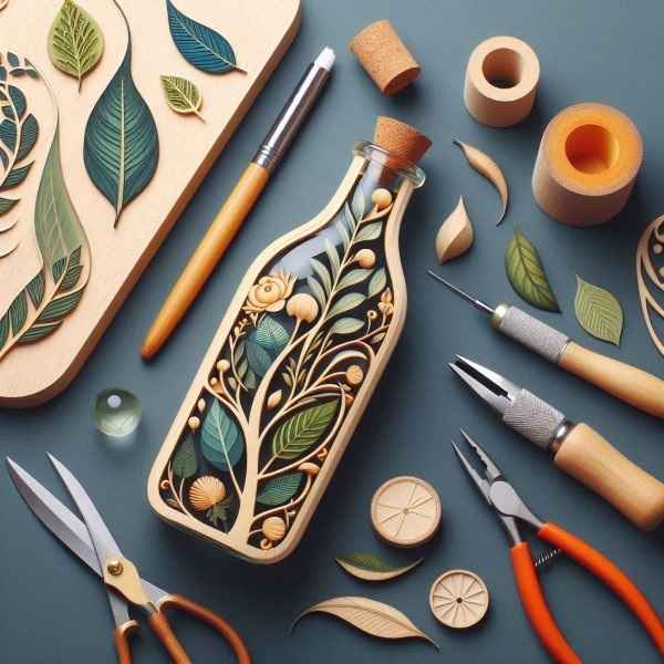 روش برش بطری شیشه ای