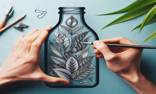 بطری شیشه ای برای طراحی