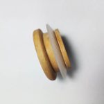 جار زعفران با درب چوبی درب چوب بامبو
