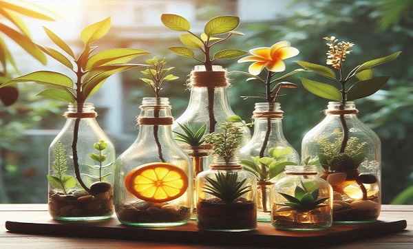 ایده استفاده از بطری شیشه ای