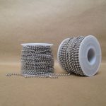 زنجیر استیل ساچمه ای رنگ ثابت 2 میلیمتری باکیفیت وارداتی از ملزومات زیورآلات و بدلیجات