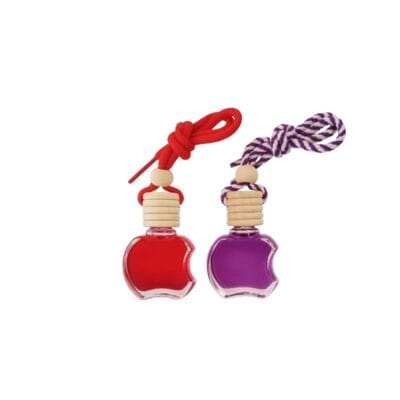 شیشه عطر آویز ماشین طرح اپل با رایحه توت فرنگی