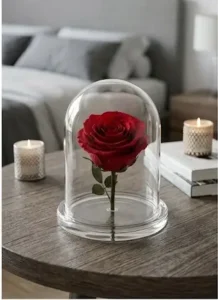 شیشه‌ای دکوری مدل فلکسی روی میز