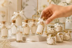 راهنمای خرید گیفت عروس با نمونه بطری شیشه ای فانتزی کوچک