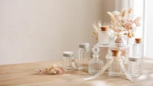 شیشه گیفت کوچک شفاف برای بستهبندی هدیه و گیفت مناسبتی
